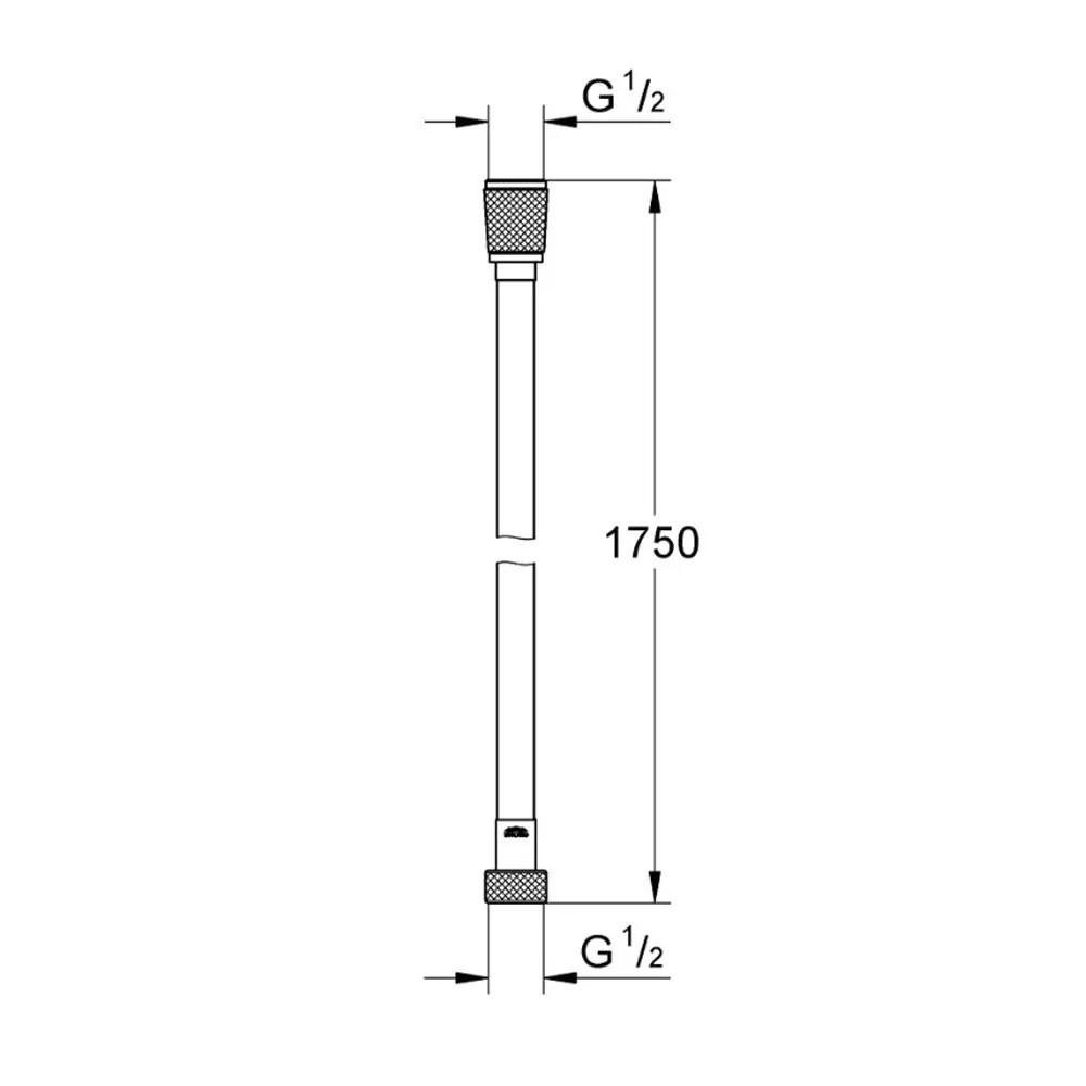 Душевой полимерный шланг  SILVERFLEX 28388A01:Чертеж 