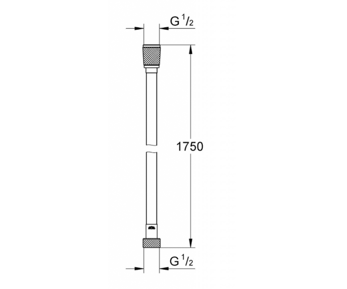 Полимерный шланг 1,75 м  SILVERFLEX 28388DC0:Чертеж 