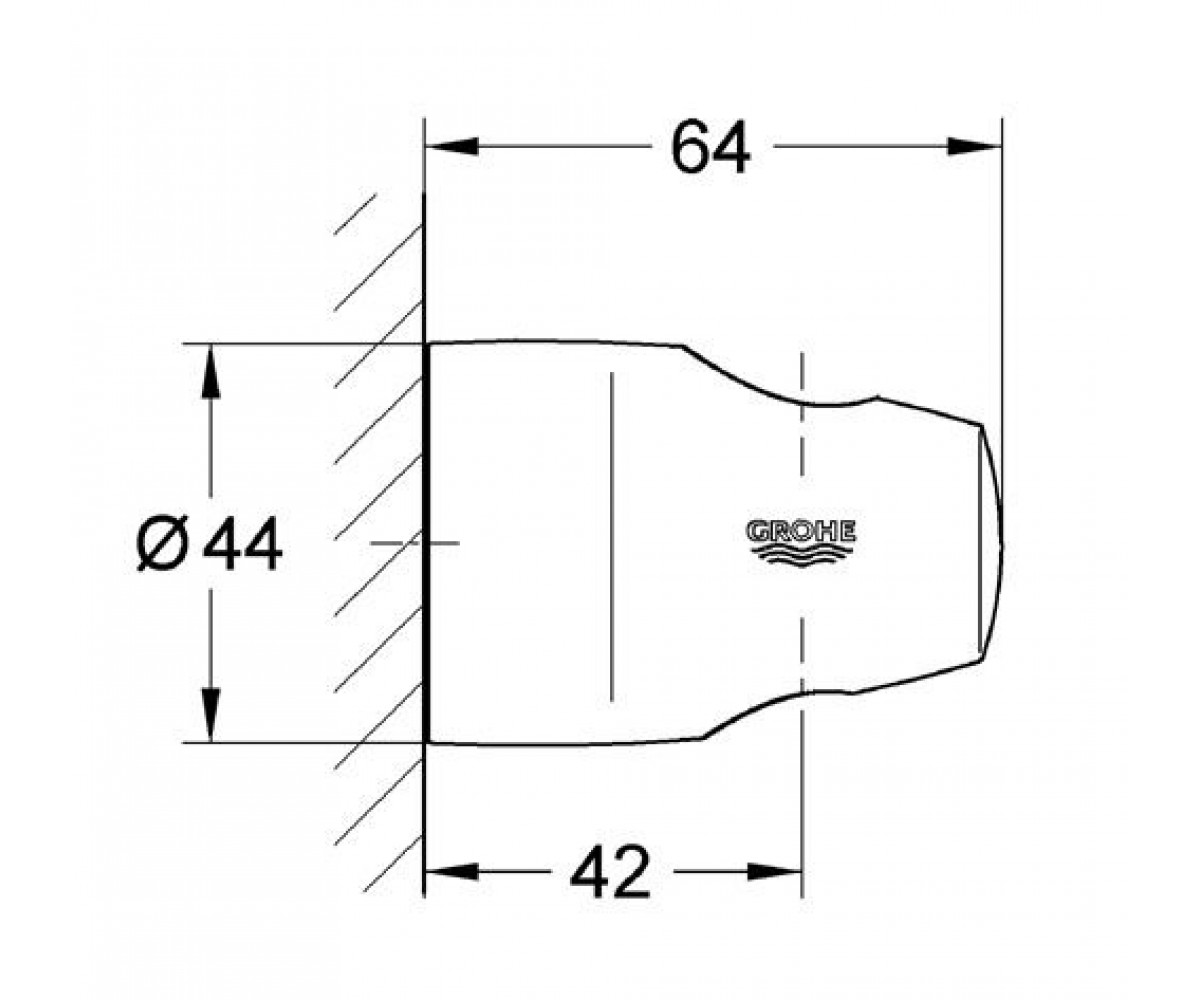 Держатель  MOVARIO 28403000:Чертеж 