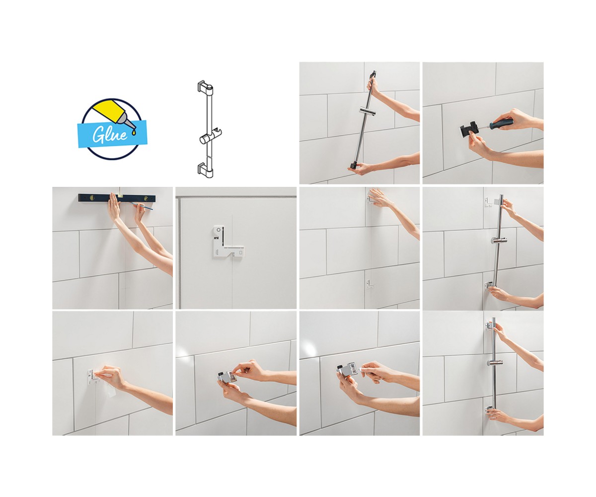 Душова система Grohe Bauloop з гарнітуром Vitalio Comfort 110 і підключенням Vitalio 2908026929  2908026929:Фото 6
