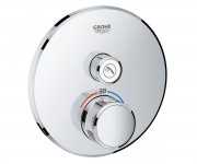 Зовнішня панель термостата на 1 вихід GROHE GROHTHERM SMARTCONTROL 29118000