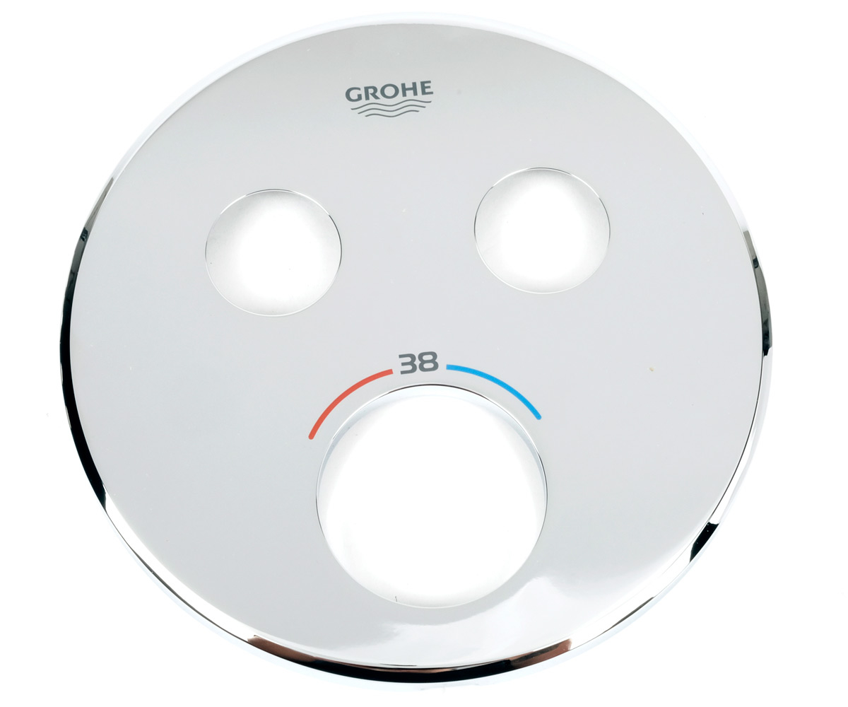 Внешняя панель термостата на 2 выхода  GROHTHERM SMARTCONTROL 29119000:Фото 6