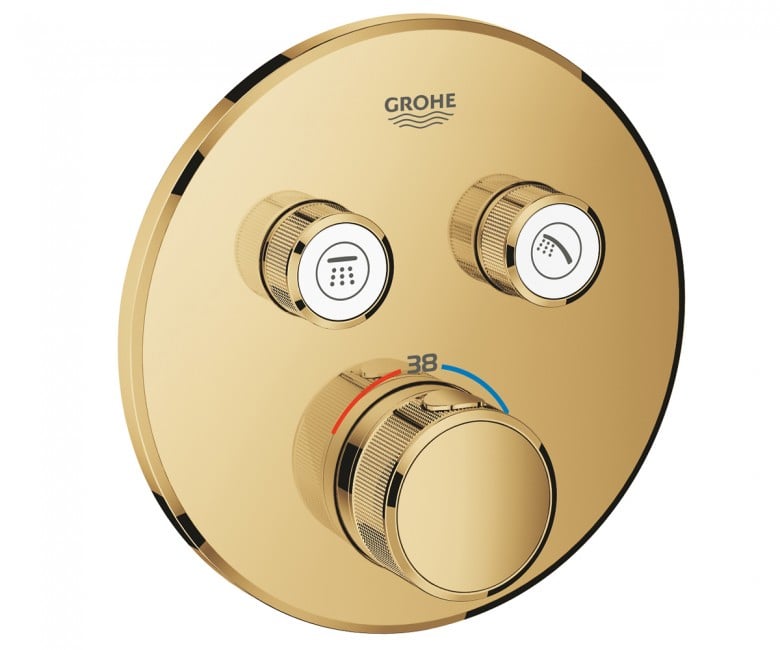 Зовнішня панель термостата на 2 споживача GROHE GROHTHERM SMARTCONTROL 29119GL0 29119GL0