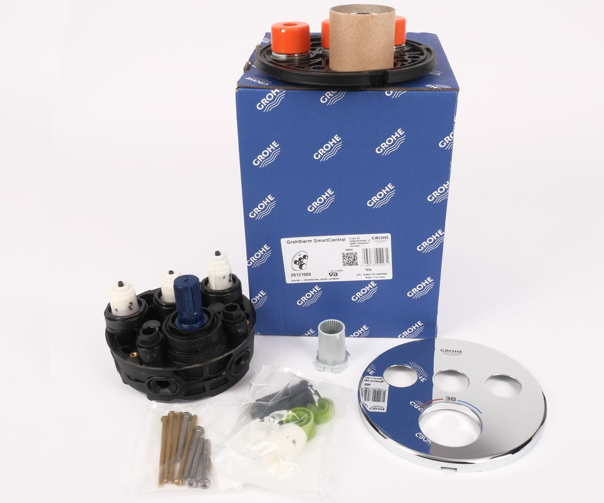 Термостат настенный на 3 выхода  GROHTHERM SMARTCONTROL 29121000:Фото 4