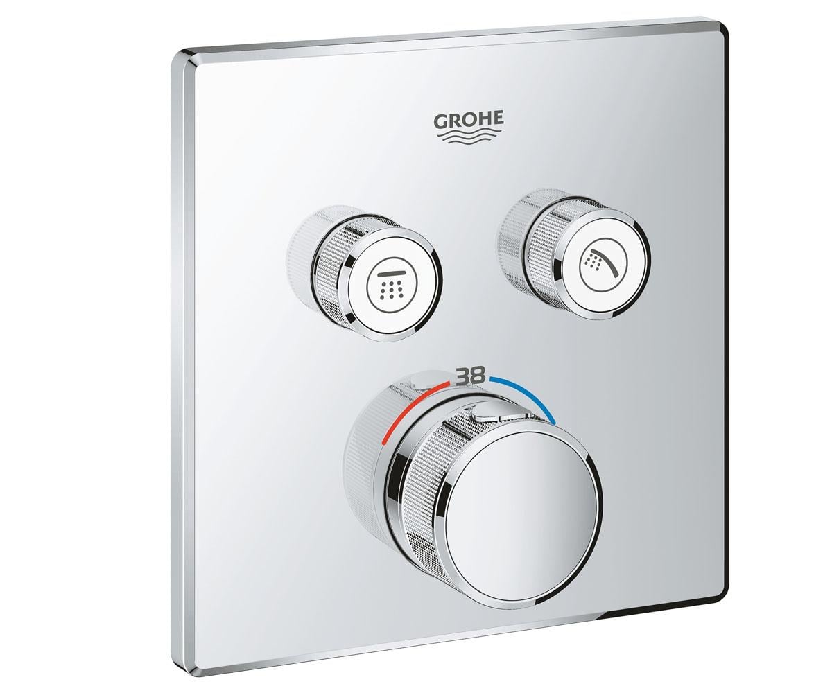 Зовнішня панель термостата на 2 виходи GROHE GROHTHERM SMARTCONTROL 29124000 29124000