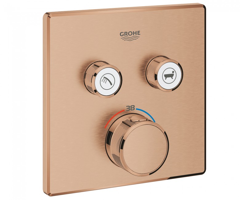 Зовнішня панель термостата на 2 виходи GROHE GROHTHERM SMARTCONTROL 29124DL0  29124DL0