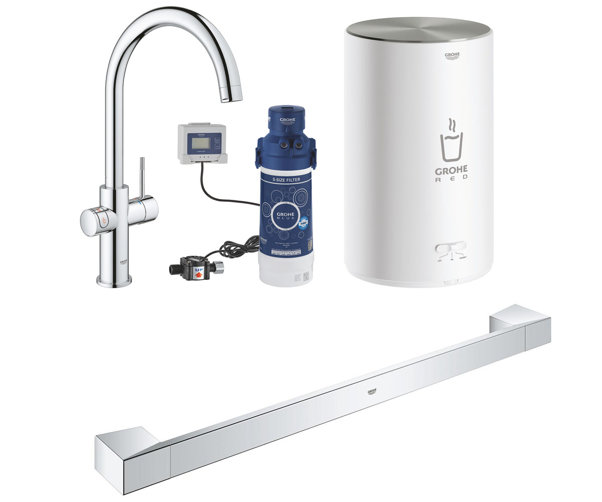 GROHE ЧЕРВОНИЙ ДУО 30083001 40807000 змішувач для поручнів GROHE RED  30083001+40807000 30083001+40807000