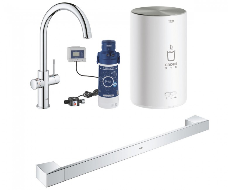 GROHE ЧЕРВОНИЙ ДУО 30083001 40807000 змішувач для поручнів GROHE RED  30083001+40807000 30083001+40807000