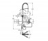 Сенсорный смеситель  K7 FOOT CONTROL 30312000:Чертеж 