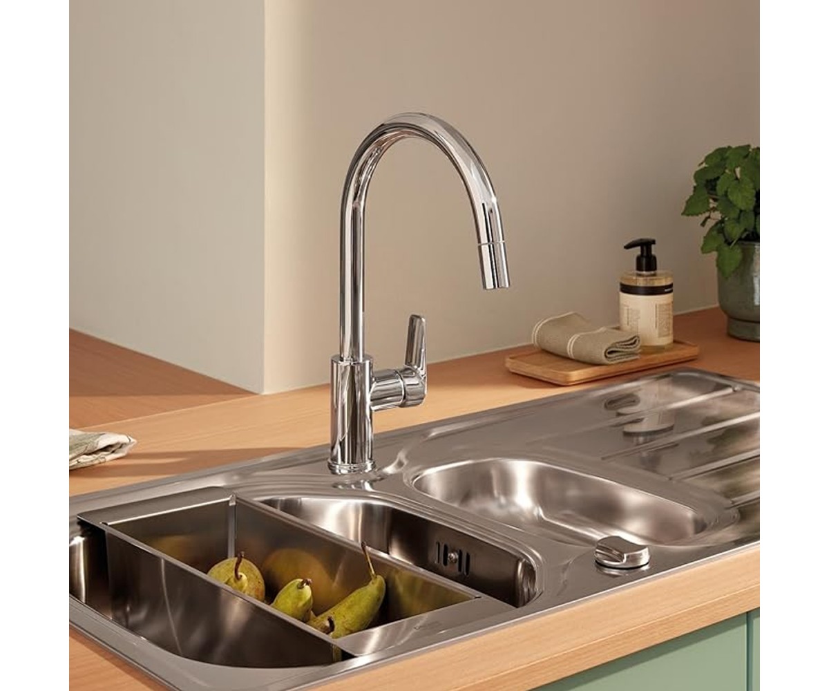 Змішувач для кухні з висувним виливом Grohe StartCurve 30562000  30562000:Фото 5