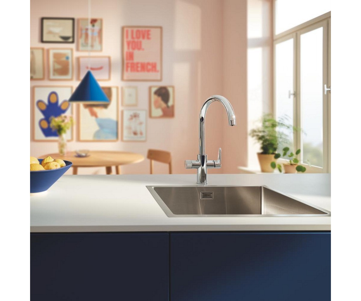 Кухонный смеситель с фильтром  BLUE PURE STARTCURVE 30594040:Фото 3