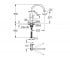 Смеситель для мойки  BAU CURVE 31231001:Чертеж 