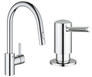 Смеситель с лейкой+дозатор GROHE EUROSMART COSMOPOLITAN 31481001+40536000