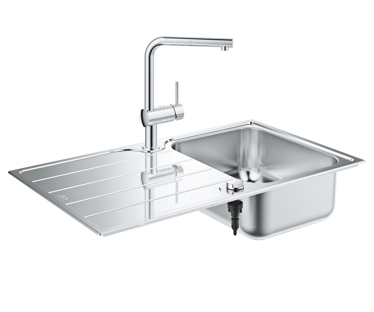Мийка для кухні + одноважільний змішувач GROHE K-SERIES K 500 31573SD1 31573SD1