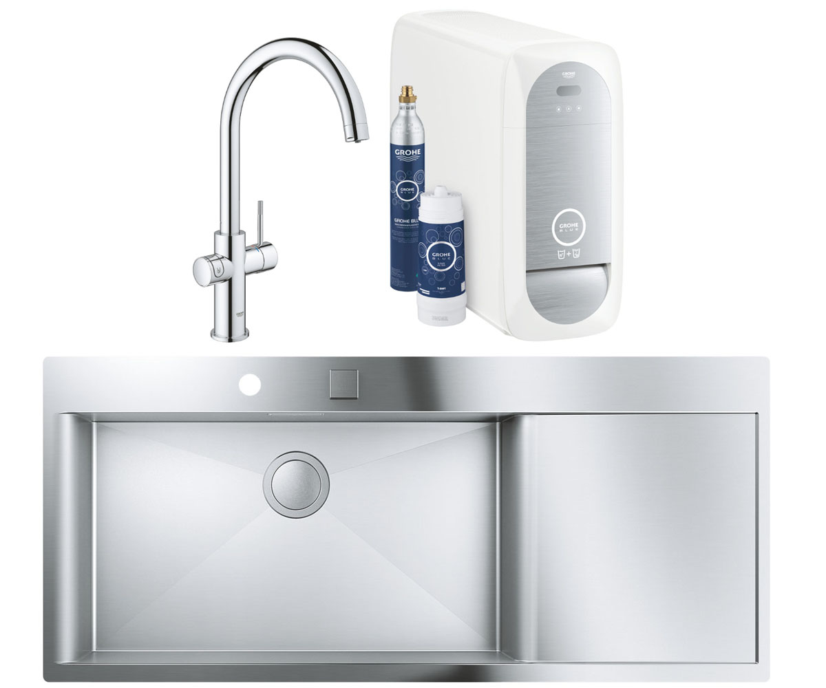 Змішувач для раковини з фільтром GROHE K-SERIES K 1000 31581SD0 31455001 GROHE K-SERIES  31581SD0+31455001 31581SD0+31455001