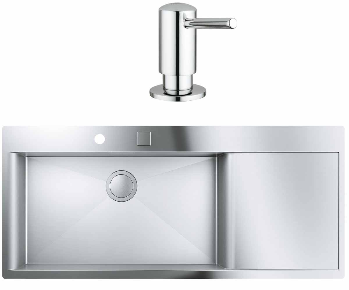 ГРОХЕ К-СЕРІЯ K 1000 31581SD0 40536000 Кухонна мийка GROHE K-SERIES K 1000 31581SD0+40536000 31581SD0+40536000