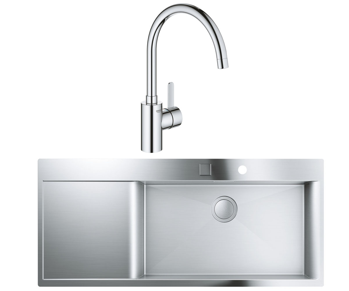 GROHE К-СЕРІЯ К 1000 одноважільна мийка 31582SD0 32843002 GROHE K-SERIES  31582SD0+32843002 31582SD0+32843002