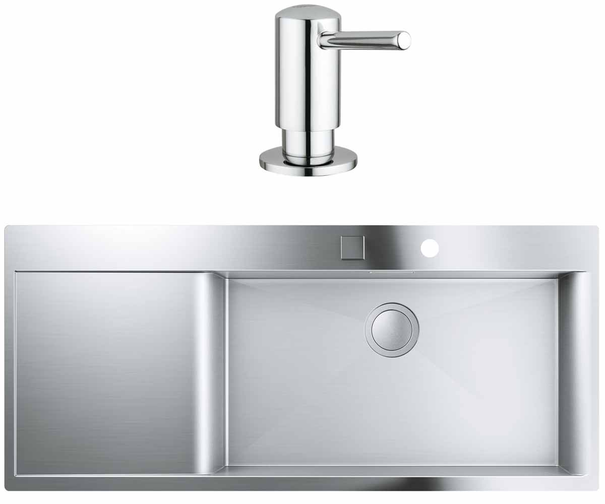 ГРОХЕ К-СЕРІЯ K 1000 31582SD0 40536000 Кухонна мийка GROHE K-SERIES K 1000 31582SD0+40536000 31582SD0+40536000