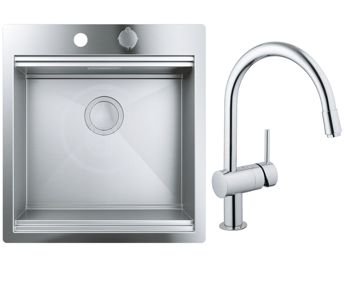 Змішувач для раковини з висувним носиком GROHE K-SERIES K 800 31583SD0 32918000 GROHE K-SERIES  31583SD0+32918000 31583SD0+32918000