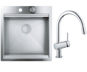 Змішувач для раковини з висувним носиком GROHE K-SERIES K 800 31583SD0 32918000 GROHE K-SERIES  31583SD0+32918000