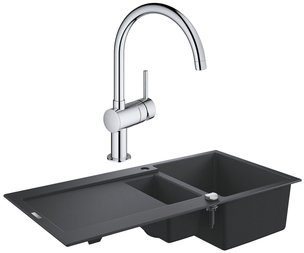 Змішувач для мийки одноважільний GROHE K-SERIES K 500 31646AP0 32917000 GROHE K-SERIES K 500 31646AP0+32917000 31646AP0+32917000