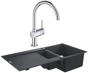 Змішувач для мийки одноважільний GROHE K-SERIES K 500 31646AP0 32917000 GROHE K-SERIES K 500 31646AP0+32917000