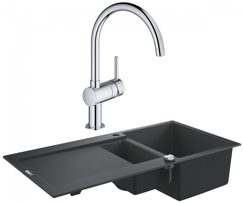 Змішувач для мийки одноважільний GROHE K-SERIES K 500 31646AP0 32917000 GROHE K-SERIES K 500 31646AP0+32917000 31646AP0+32917000