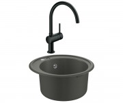 Змішувач для мийки одноважільного GROHE К-СЕРІЯ К 200 31656AT0 32917KS0 GROHE K-SERIES K 200 31656AT0+32917KS0