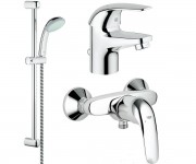 Набір змішувачів GROHE EUROECO 32807000+23165000+2866700