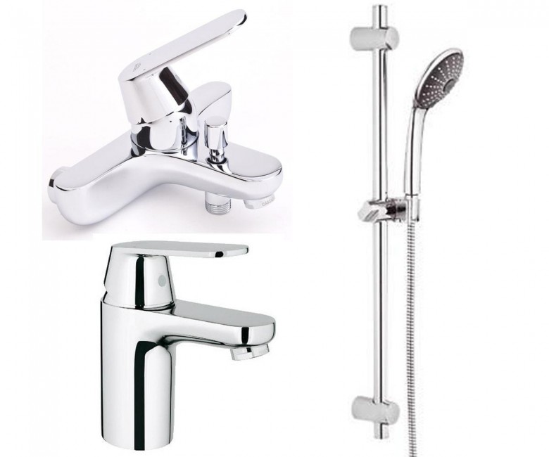Набір змішувачів для душа GROHE EUROSMART COSMOPOLITAN 32831000+32824000+2733300 32831000+32824000+2733300