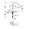 Кухонный смеситель  EUROSMART COSMOPOLITAN 3284300E:Чертеж 