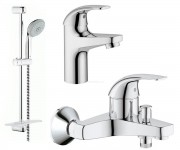Набір змішувачів для ванни GROHE BAU CURVE 33232009