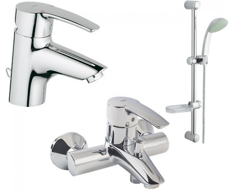 Набір змішувачів GROHE EUROSTYLE 33557001+33591001+28593000 33557001+33591001+28593000