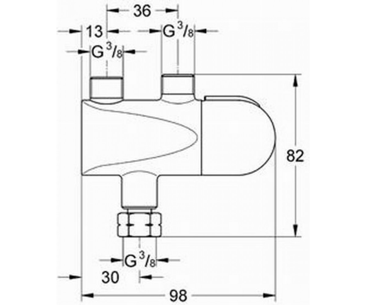 Термостат  GROHTHERM MICRO 34023000:Чертеж 