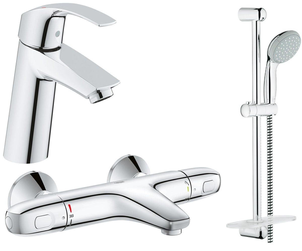 Набір із термостатом 3 в 1 GROHE GROHTHERM 1000 NEW 34101TM 34101TM