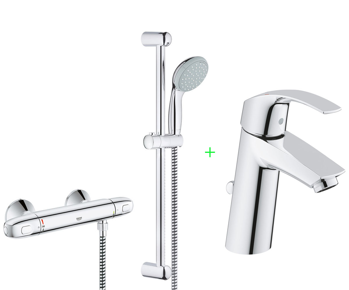 Набір змішувачів 3 в 1 GROHE GROHTHERM 1000 NEW 341233 341233
