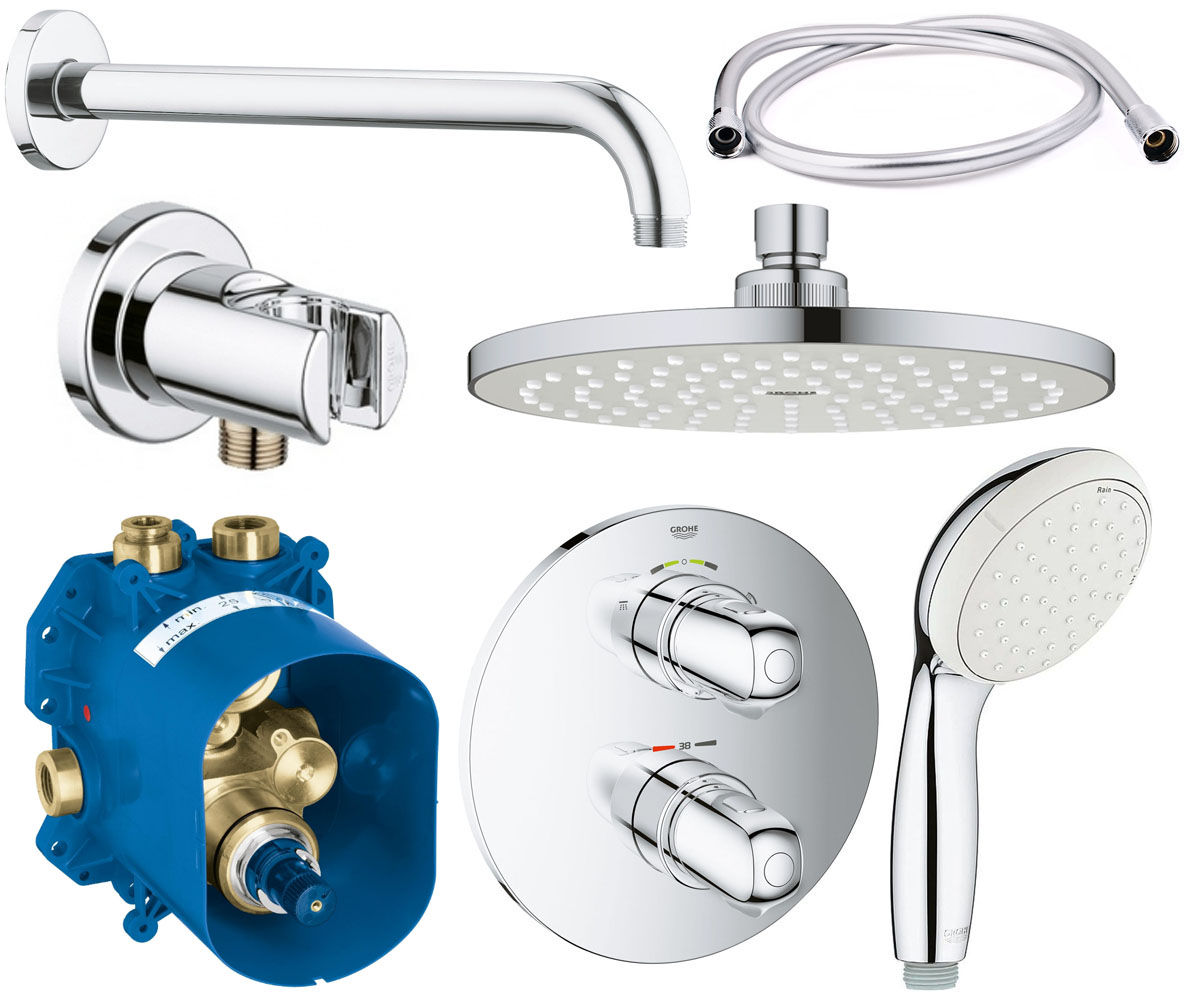 Душевая система скрытого монтажа GROHE GROHTHERM 1000 NEW 3461400A 3461400A