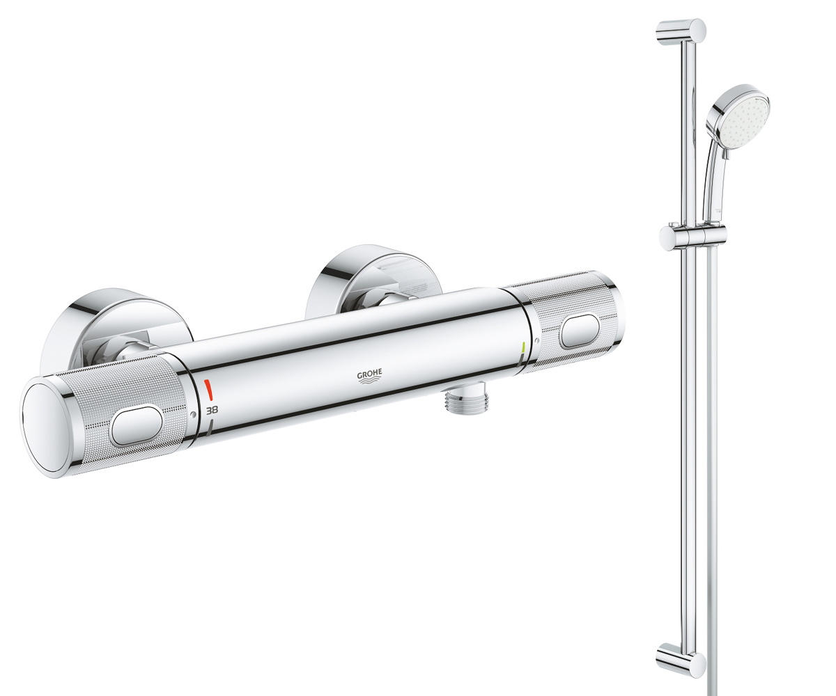 Змішувач з душовим набором GROHE GROHTHERM 1000 PERFORMANCE 34784000 34784000