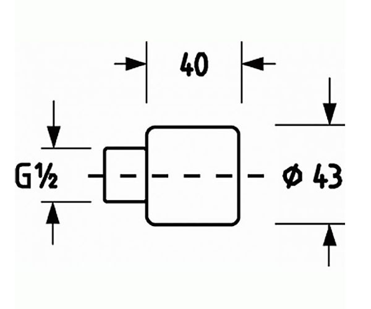 Переходник  CONTROECON 36134000:Чертеж 