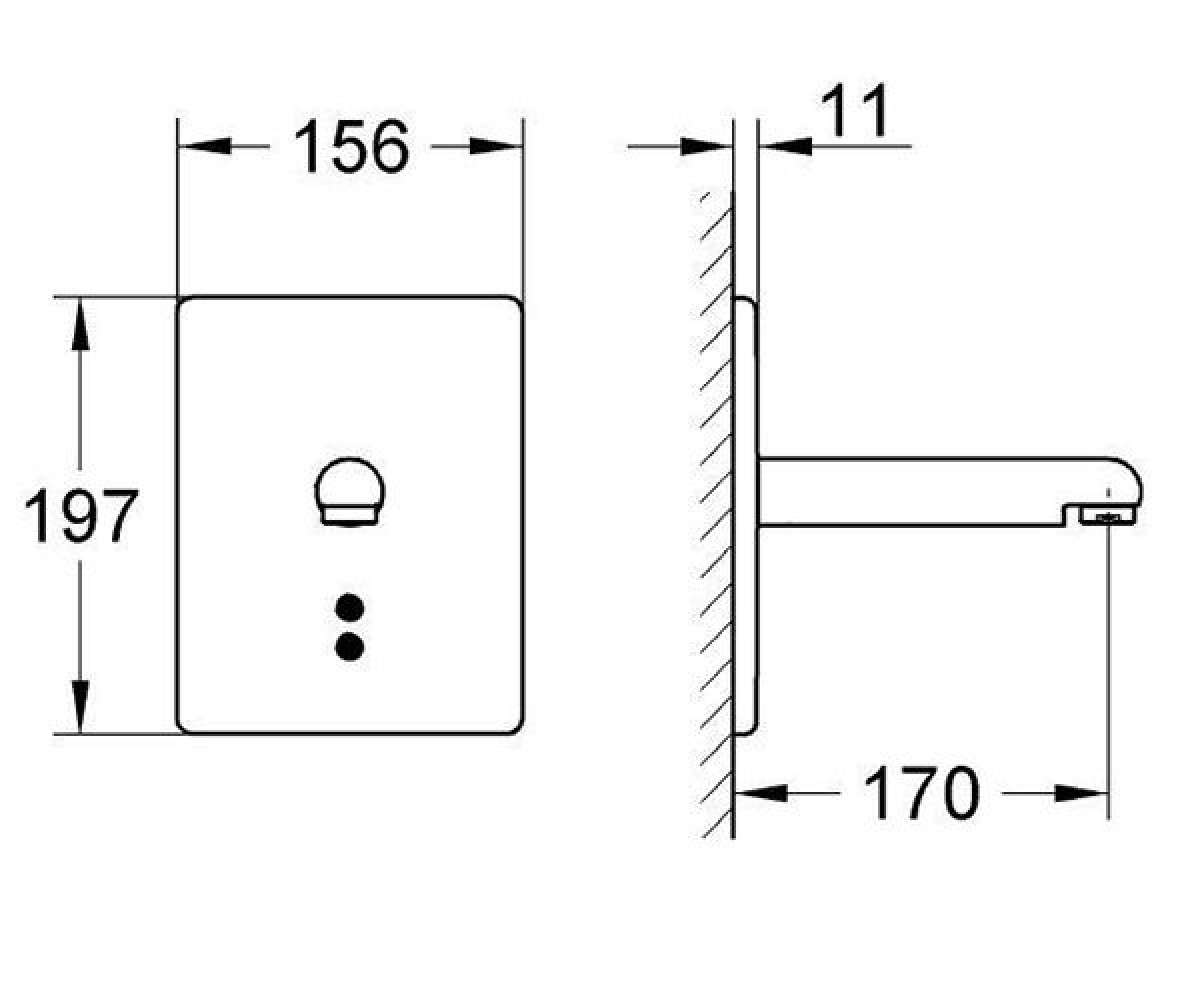 Видимая часть  EUROPLUS 36243SD0:Чертеж 