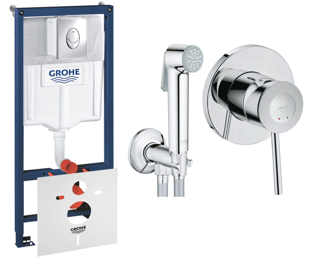 GROHE РАПІД SL 38721001 2904800S інсталяція унітазу GROHE RAPID SL 38721001+2904800S 38721001+2904800S