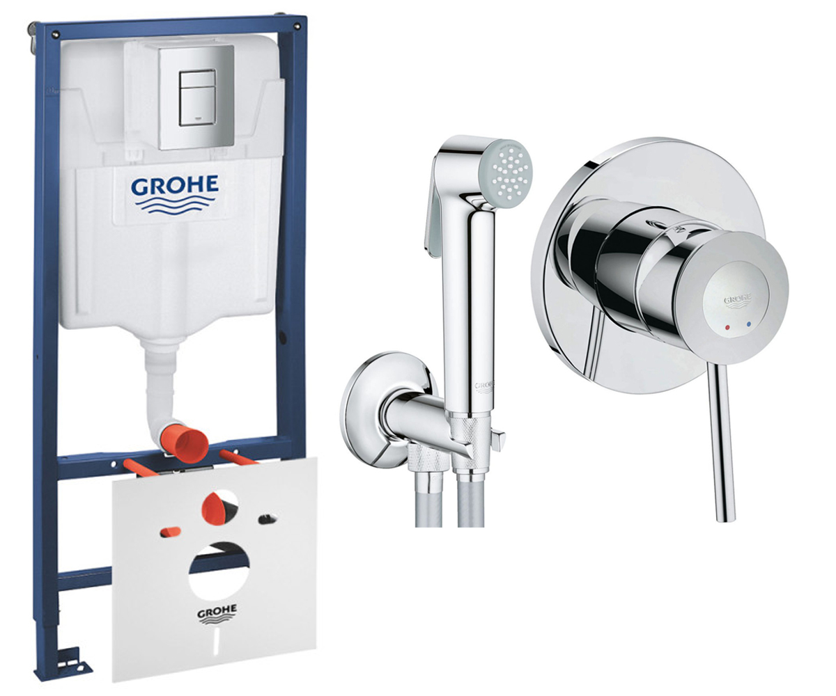 GROHE РАПІД SL 38772001 2904800S інсталяція унітазу GROHE RAPID SL 38772001+2904800S 38772001+2904800S