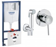 GROHE РАПІД SL 38772001 2904800S інсталяція унітазу GROHE RAPID SL 38772001+2904800S