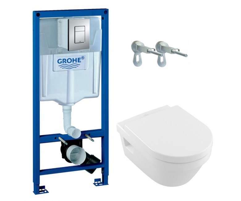 Комплект підвісного унітазу з інсталяцією GROHE  38772001+5684HR01 38772001+5684HR01