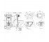 Унитаз с инсталляцией  RAPID SL 38772001KH483632:Чертеж 