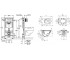 Комплект унитаз с инсталляцией  RAPID SL 38772001KH523632:Чертеж 