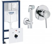 GROHE РАПІД SL СВІЖИЙ 38827000 2904800S 3-в-1 інсталяція унітазу GROHE RAPID SL  38827000+2904800S
