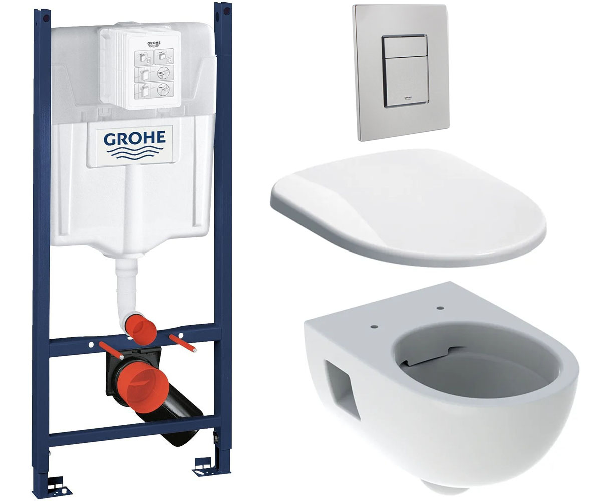 Унітаз з інсталяцією 4 в 1 GROHE  388400+3873200+501.545.01.1+500.333.01.1 388400+3873200+501.545.01.1+500.333.01.1