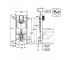 Инсталляция для унитаза  RAPID SL 388400WG:Чертеж 