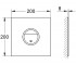 Клавиша  ONDUS DIGITECTURE LIGHT 38915LS0:Чертеж 